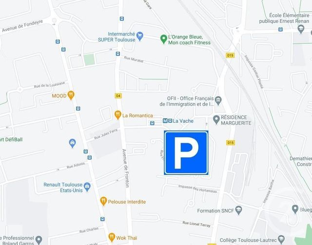 parking à louer - 10.0 m2 - TOULOUSE - 31 - MIDI-PYRENEES - Century 21 Les Minimes